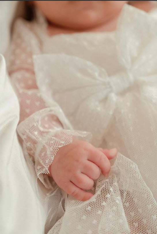 Newborn White Lace Dress