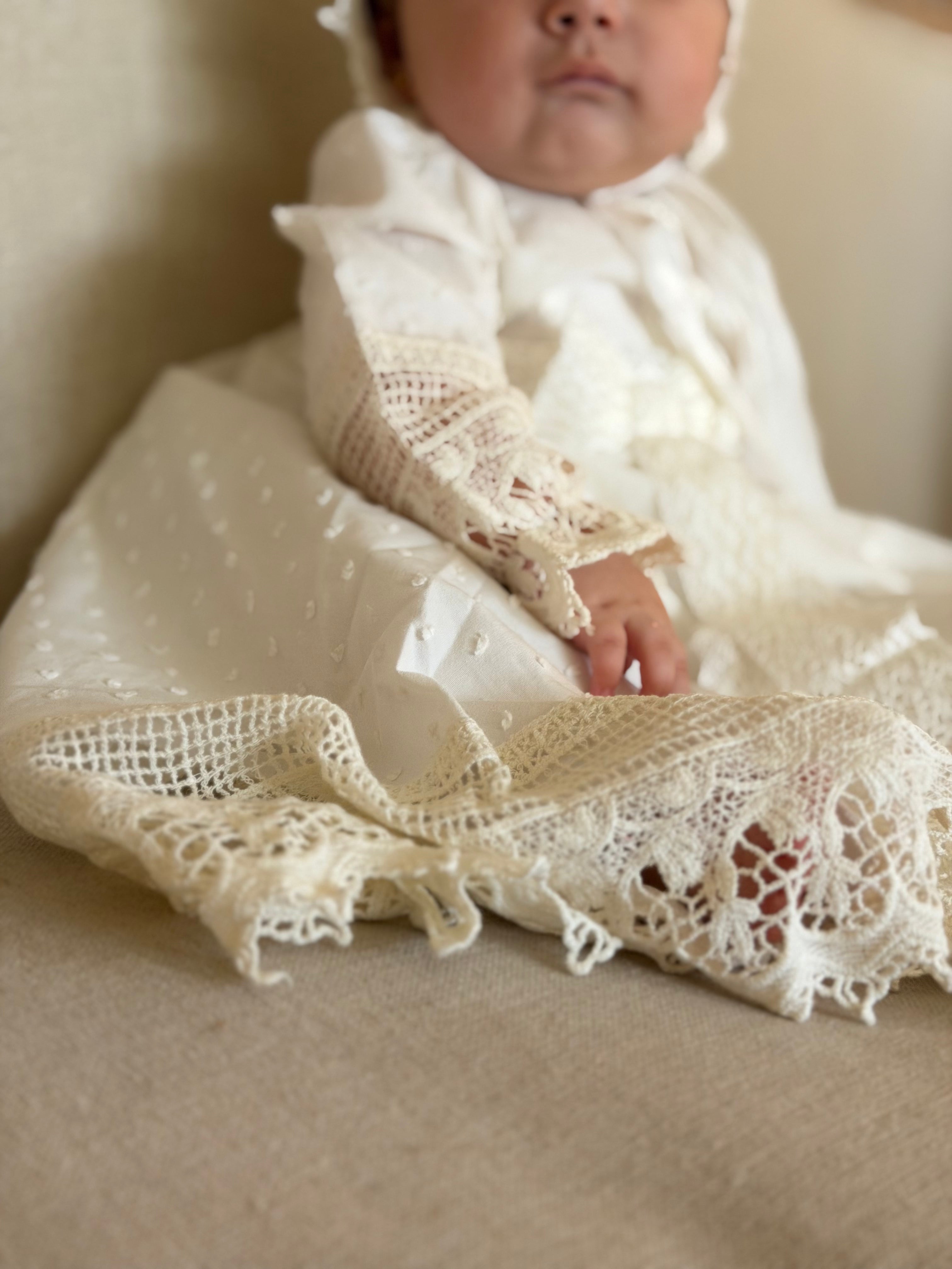 Baby Girl Baptism Dress Set