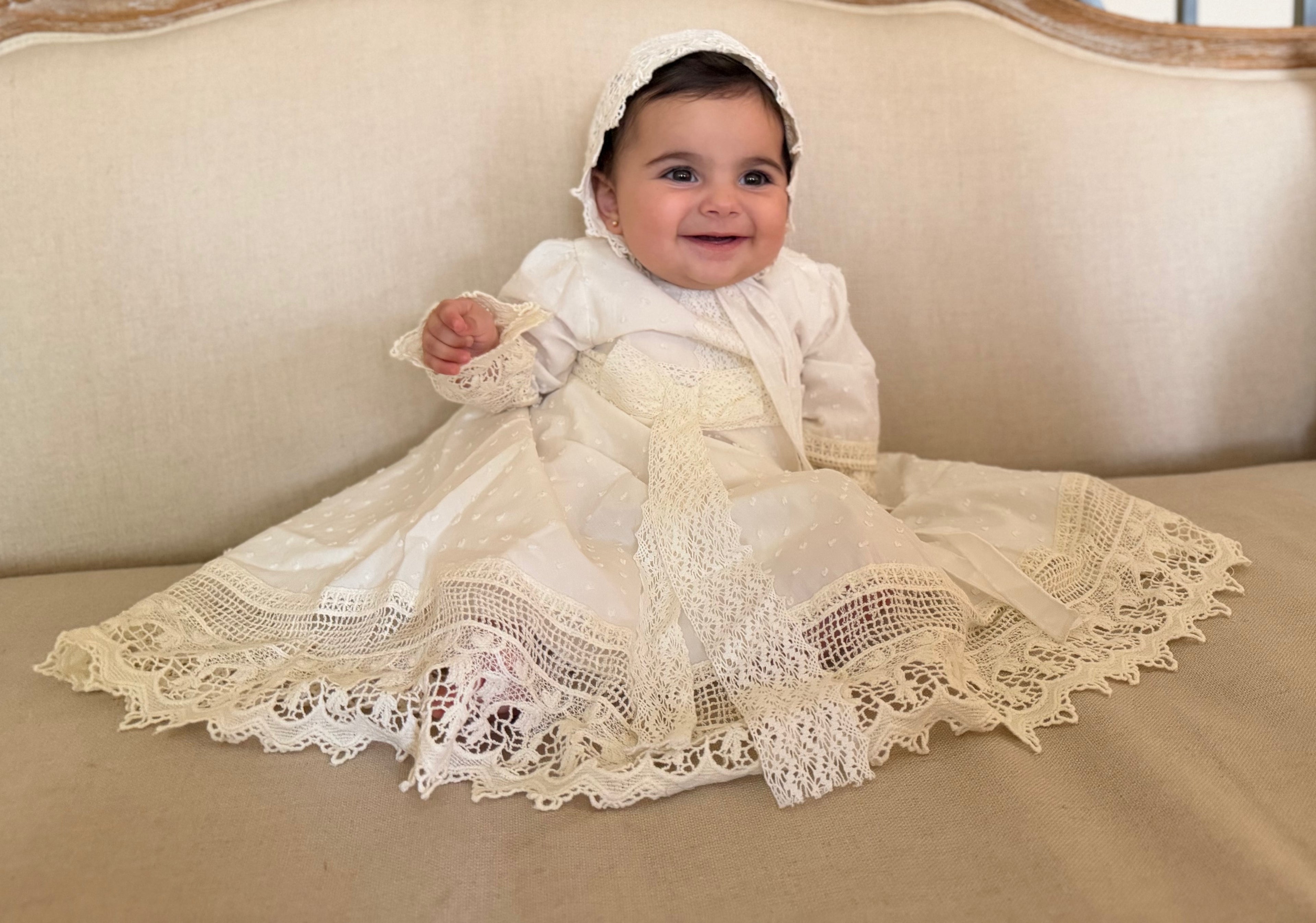 Baby Girl Baptism Dress Set