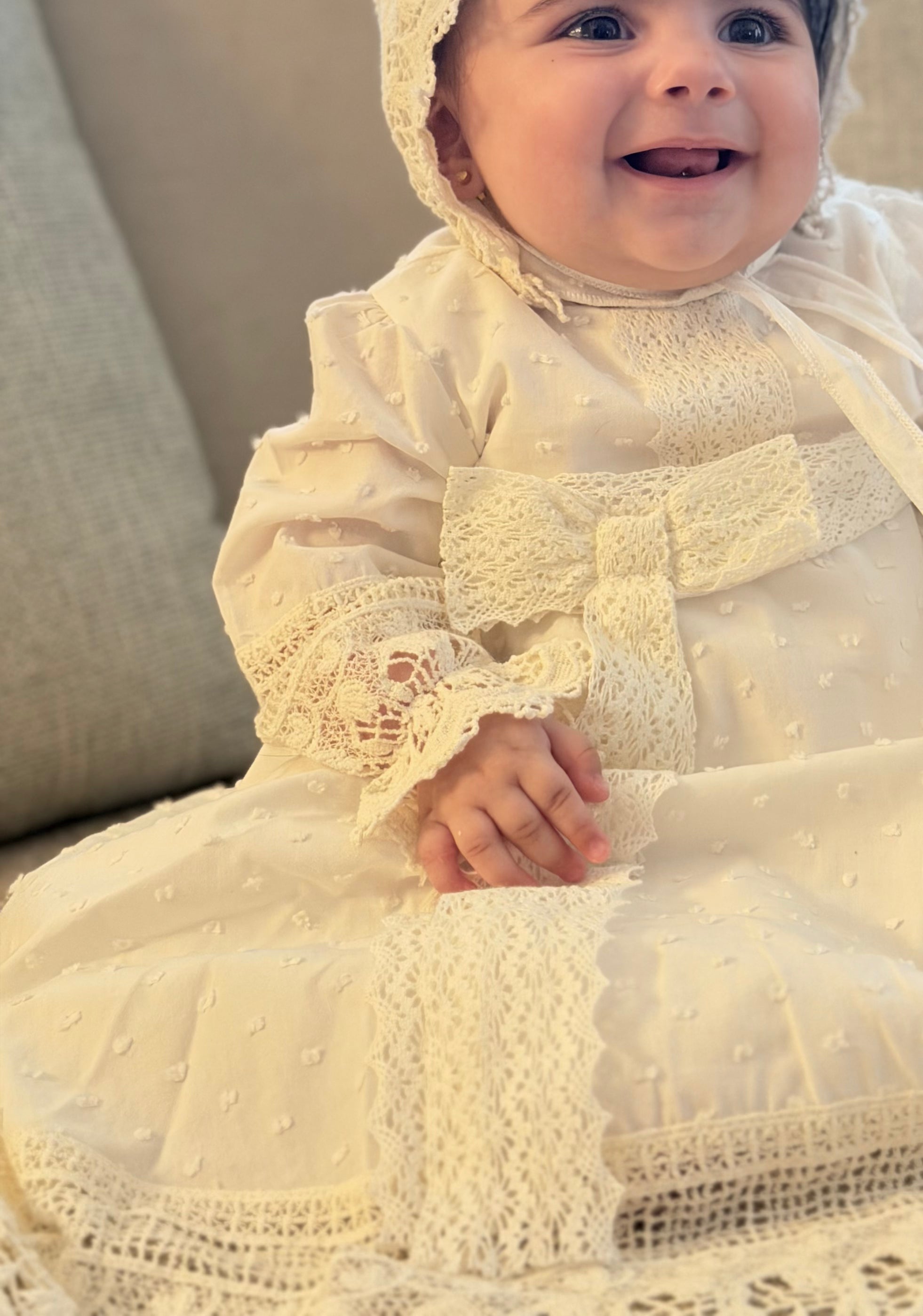 Baby Girl Baptism Dress Set