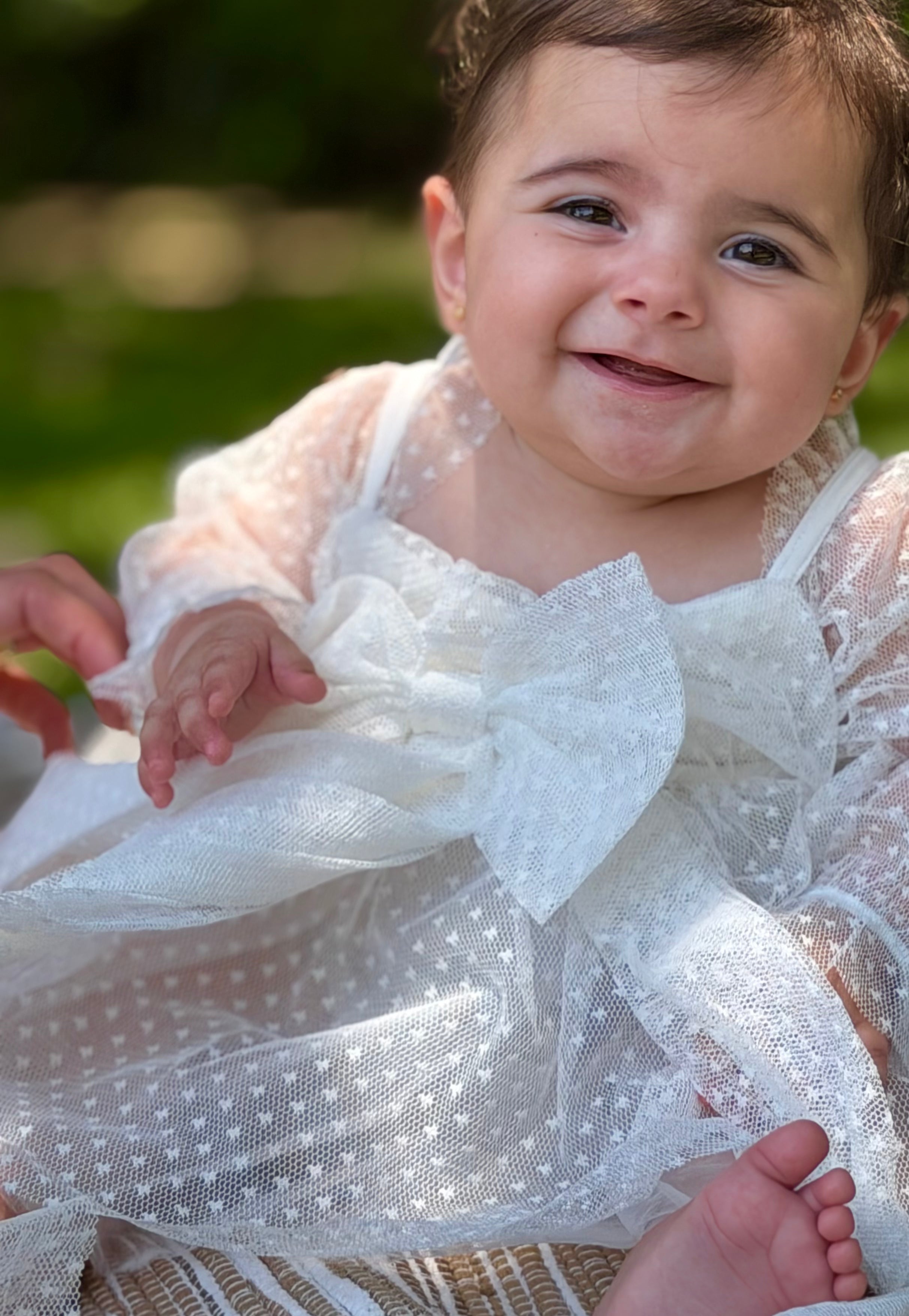 Newborn pink Lace Dress