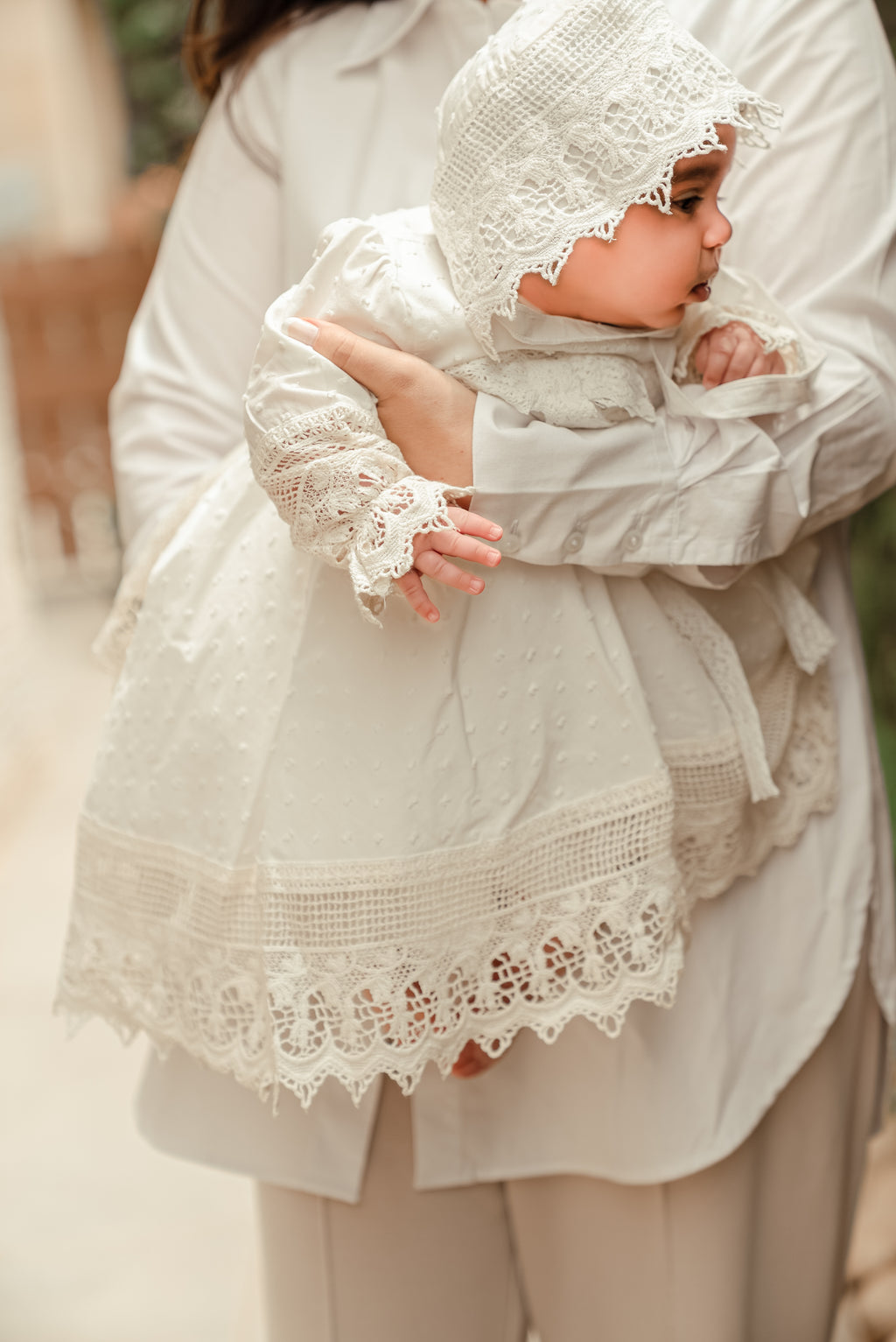 Baby Girl Baptism Dress Set
