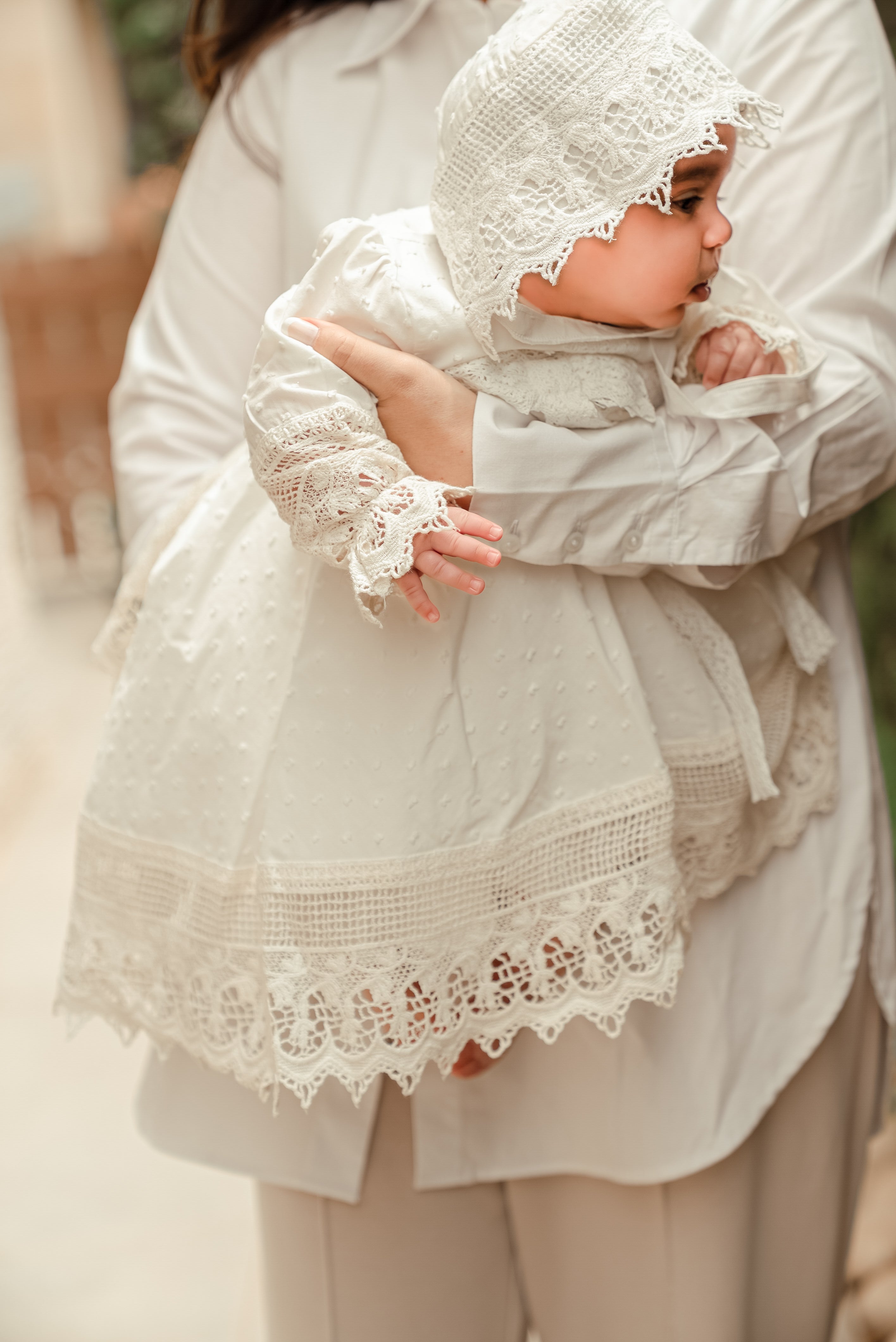 Baby Girl Baptism Dress Set